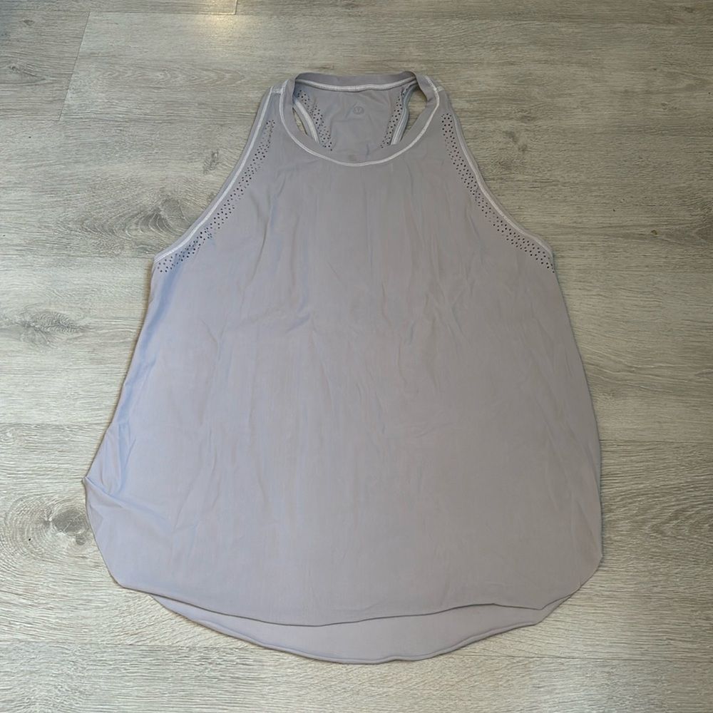 Lululemon Racerback Tank Grey Lightweight Size 8